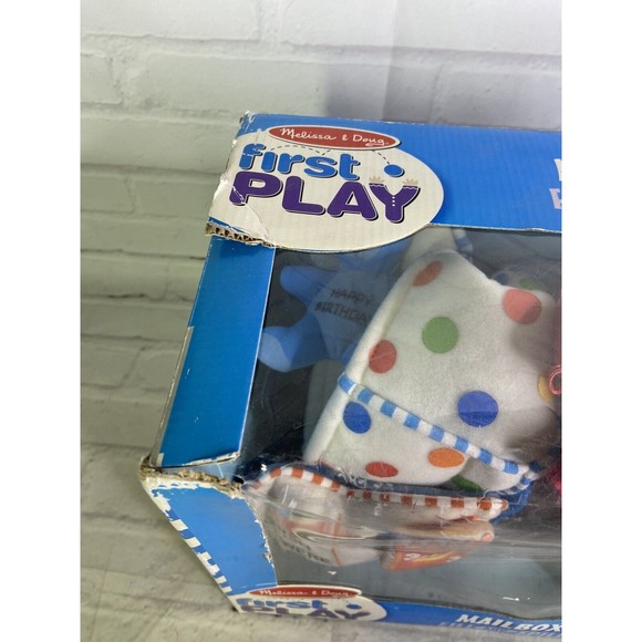 Melissa & Doug First Play Mailbox Fill and Spill 9 Soft Pieces Letters Stamps - Picture 2 of 7